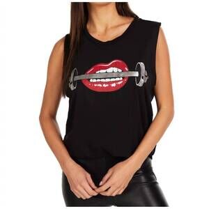 NEW LAUREN MOSHI kerry barbell lip top in black